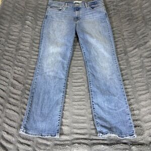 Levis Slimming Straight Jeans Womens 33 Light Wash Blue Denim S40197 W33 L32